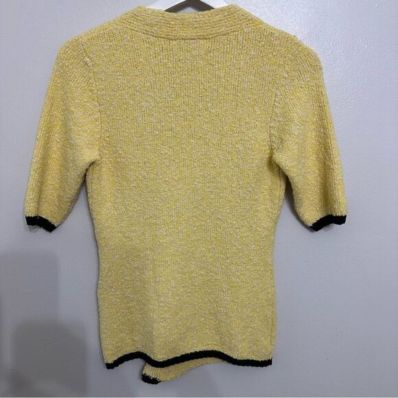 GANNI Asymmetric Organic Cotton-blend Bouclé Sweater - Picture 6 of 8